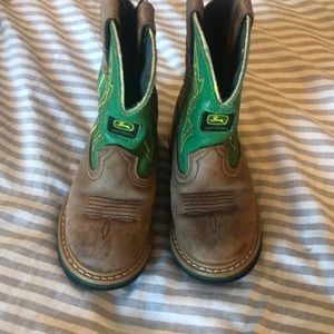 John Deere boots little boys size 10 play condition